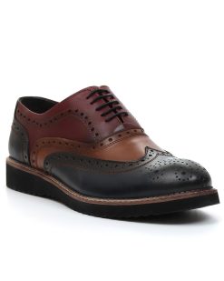 Elegantne muške cipele DC-Z-01 u teget-bordo kombinaciji sa braon detaljima.