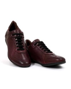 Muške kožne cipele velikih brojeva, model 4641 u bordo boji.