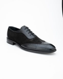 Muške elegantne cipele Edi-G u klasičnoj crnoj boji.