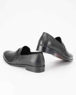 Muške kožne cipele u velikim brojevima, model DB-G-02-G u elegantnoj crnoj boji.