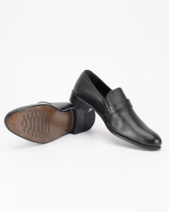 Muške kožne cipele u velikim brojevima, model DB-G-02-G u elegantnoj crnoj boji.