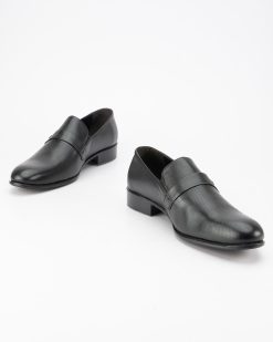 Muške kožne cipele u velikim brojevima, model DB-G-02-G u elegantnoj crnoj boji.