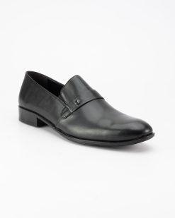 Elegantne muške cipele u velikim brojevima, model DB-G-04-G, u klasičnoj crnoj boji.