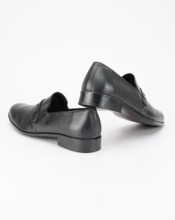 Elegantne muške cipele u velikim brojevima, model DB-G-04-G, u klasičnoj crnoj boji.