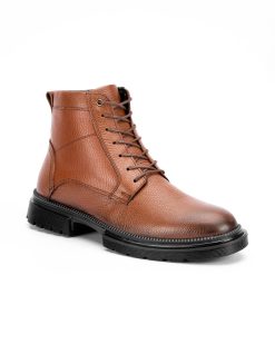 Muške duboke cipele u svetloj braon boji, model DC-77509