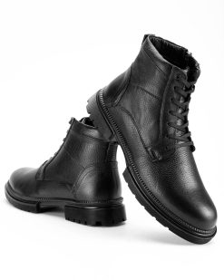 Muške duboke crne cipele, model DC-77509