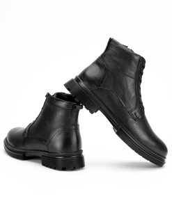 Muške duboke crne cipele, model DC-77509