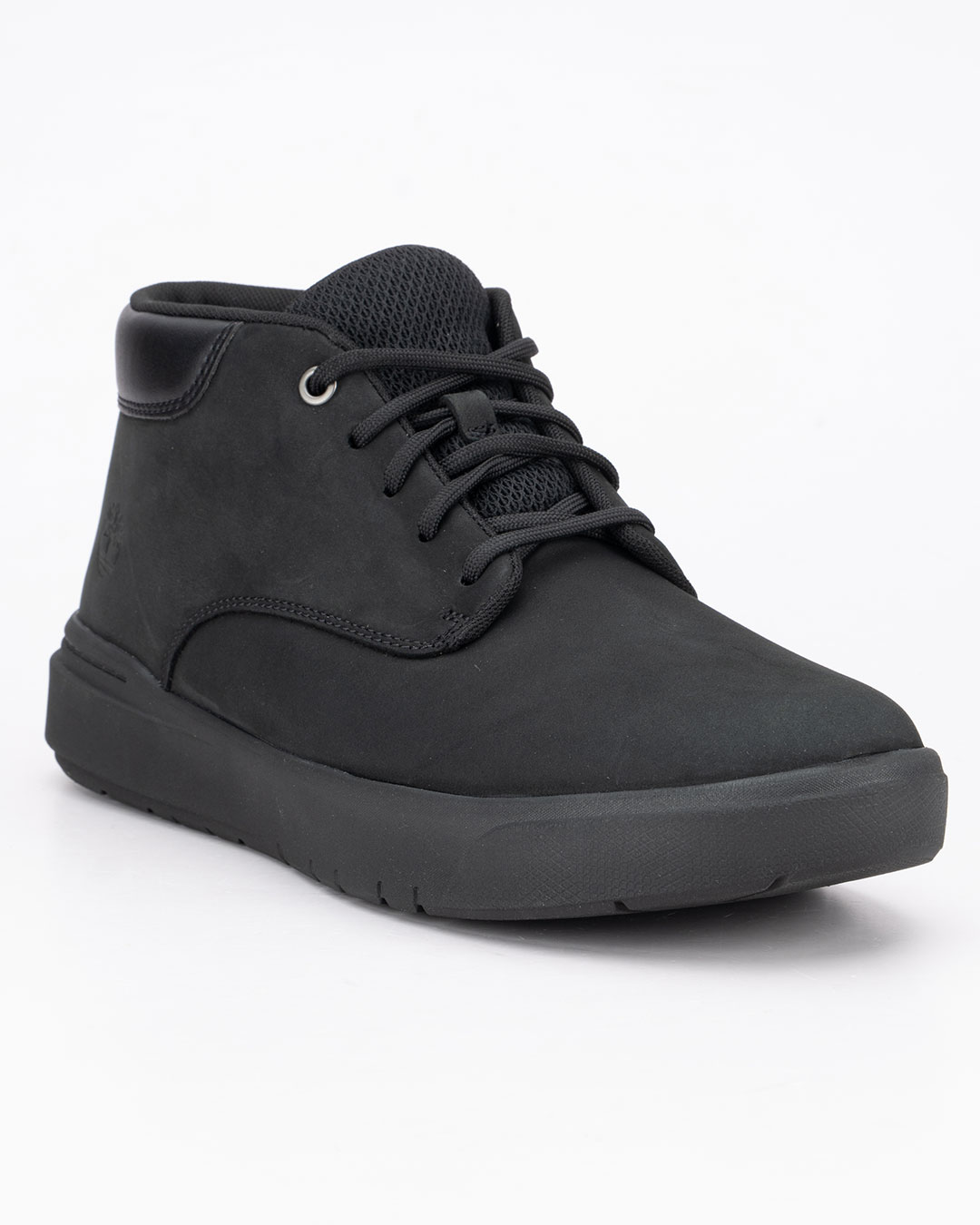 Timberland Seneca Bay Mid Lace - Crna su muške duboke kožne cipele velikih brojeva.
