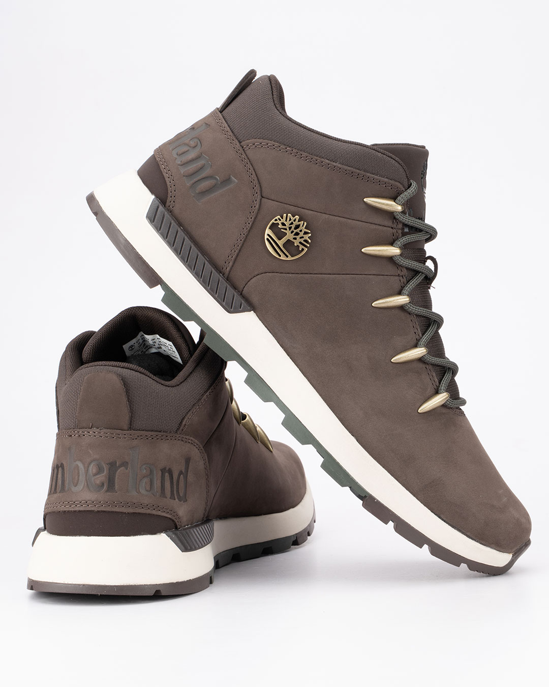 Timberland patike cipele Sprint Trekker Mid Lace-G u tamno braon boji velikih brojeva donose spoj izdržljivosti, udobnosti i prepoznatljivog izgleda Timberland obuće.